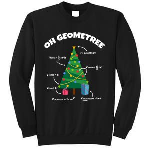 Oh Geometree Funny Christmas Tree Math Teacher Sweatshirt