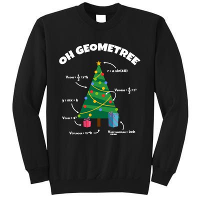 Oh Geometree Funny Christmas Tree Math Teacher Sweatshirt