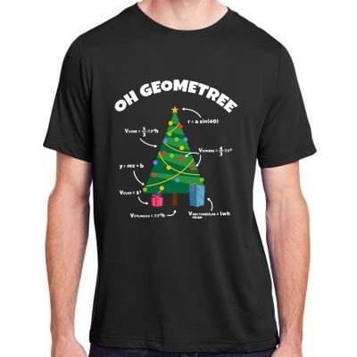 Oh Geometree Funny Christmas Tree Math Teacher Adult ChromaSoft Performance T-Shirt