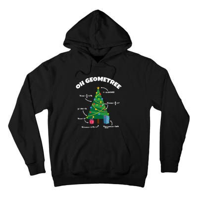 Oh Geometree Funny Christmas Tree Math Teacher Tall Hoodie