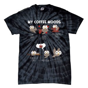 Owl Gift For Owl Lovers And Coffee Drinkers Tie-Dye T-Shirt