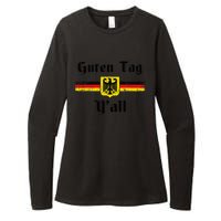 Oktoberfest German Flag Eagle Prost Guten Tag Y'all Fun Womens CVC Long Sleeve Shirt