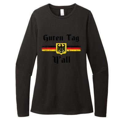 Oktoberfest German Flag Eagle Prost Guten Tag Y'all Fun Womens CVC Long Sleeve Shirt