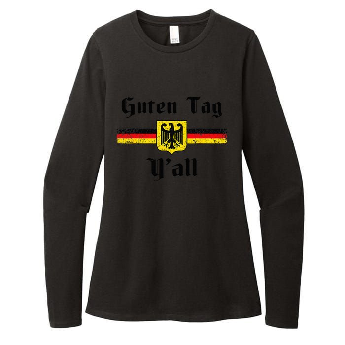 Oktoberfest German Flag Eagle Prost Guten Tag Y'all Fun Womens CVC Long Sleeve Shirt