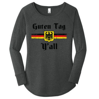 Oktoberfest German Flag Eagle Prost Guten Tag Y'all Fun Women's Perfect Tri Tunic Long Sleeve Shirt