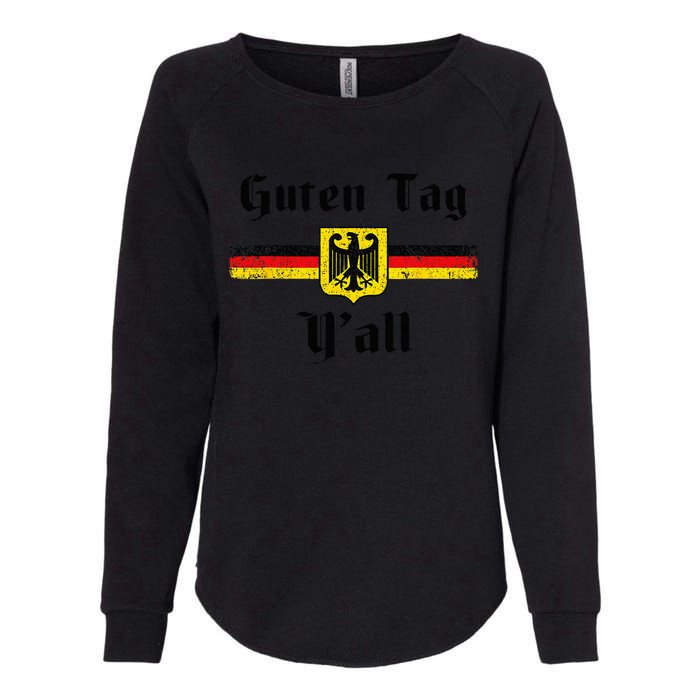 Oktoberfest German Flag Eagle Prost Guten Tag Y'all Fun Womens California Wash Sweatshirt