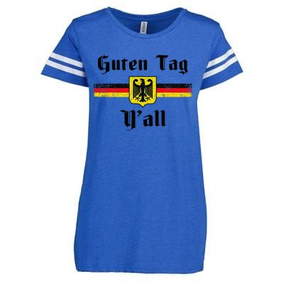 Oktoberfest German Flag Eagle Prost Guten Tag Y'all Fun Enza Ladies Jersey Football T-Shirt