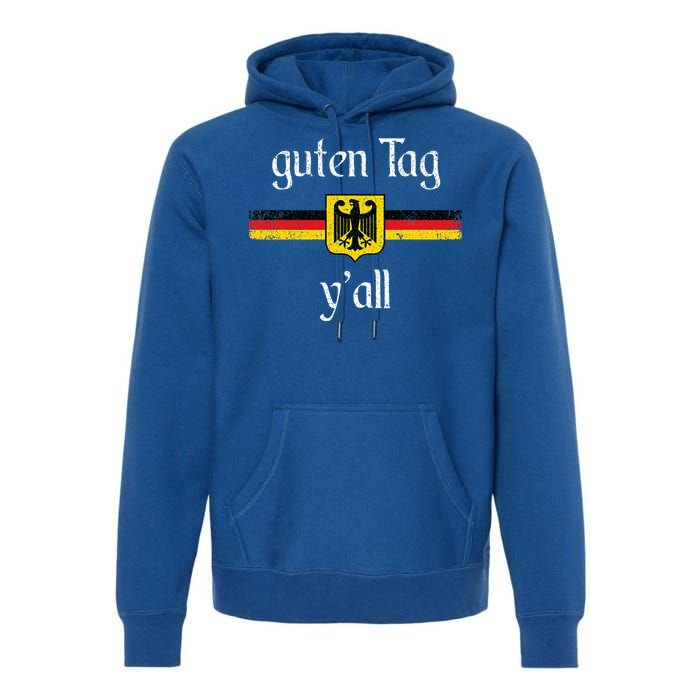 Oktoberfest German Flag Eagle Prost Guten Tag YAll Premium Hoodie