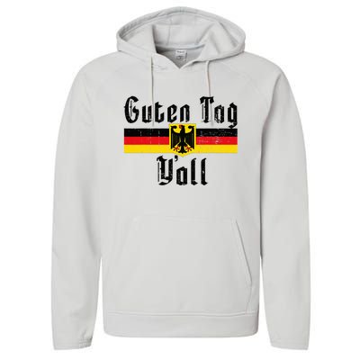 Oktoberfest German Flag Eagle Prost Guten Tag YAll Performance Fleece Hoodie