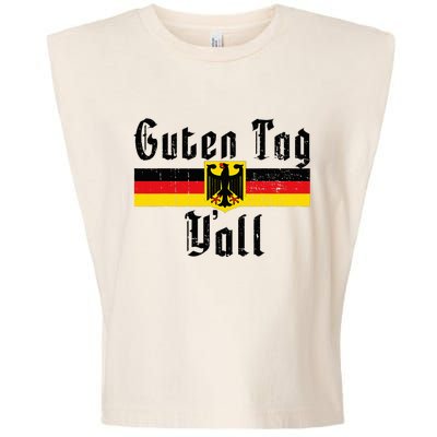 Oktoberfest German Flag Eagle Prost Guten Tag YAll Garment-Dyed Women's Muscle Tee