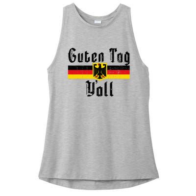 Oktoberfest German Flag Eagle Prost Guten Tag YAll Ladies PosiCharge Tri-Blend Wicking Tank