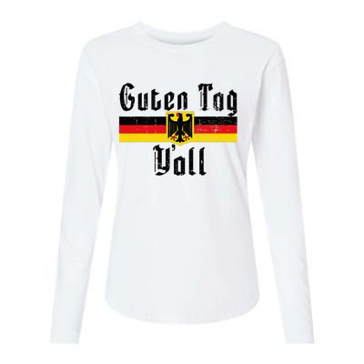 Oktoberfest German Flag Eagle Prost Guten Tag YAll Womens Cotton Relaxed Long Sleeve T-Shirt