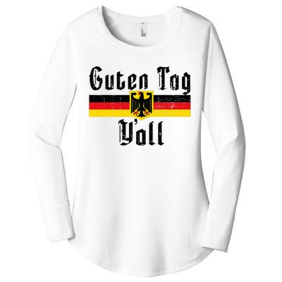 Oktoberfest German Flag Eagle Prost Guten Tag YAll Women's Perfect Tri Tunic Long Sleeve Shirt