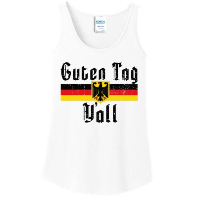 Oktoberfest German Flag Eagle Prost Guten Tag YAll Ladies Essential Tank