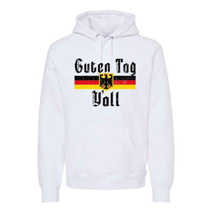 Oktoberfest German Flag Eagle Prost Guten Tag YAll Premium Hoodie