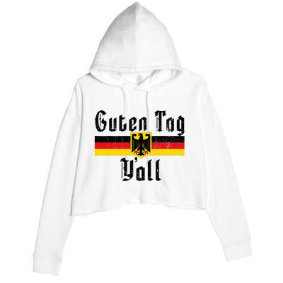 Oktoberfest German Flag Eagle Prost Guten Tag YAll Crop Fleece Hoodie