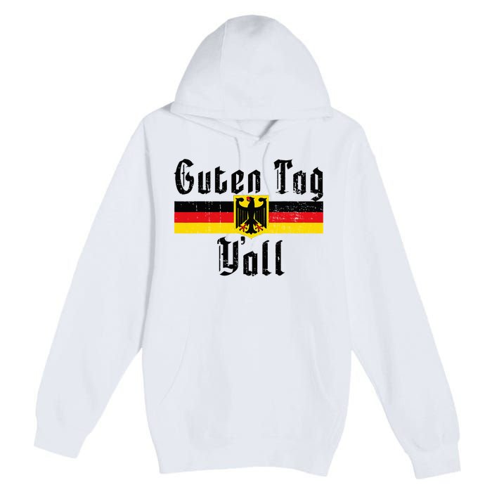 Oktoberfest German Flag Eagle Prost Guten Tag YAll Premium Pullover Hoodie