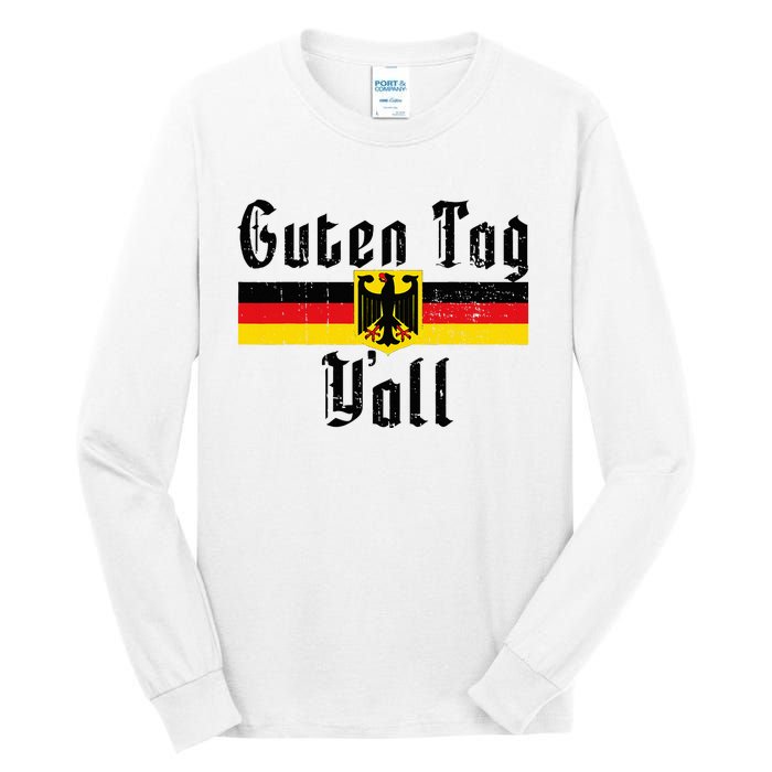 Oktoberfest German Flag Eagle Prost Guten Tag YAll Tall Long Sleeve T-Shirt