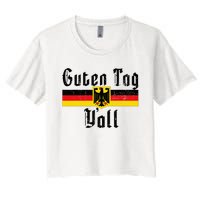 Oktoberfest German Flag Eagle Prost Guten Tag YAll Women's Crop Top Tee