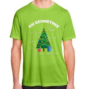 Oh Geometree Funny Christmas Tree Math Teacher Adult ChromaSoft Performance T-Shirt