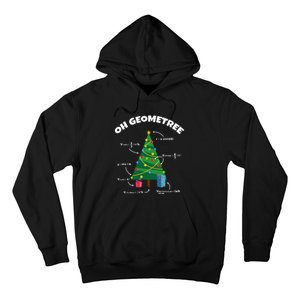 Oh Geometree Funny Christmas Tree Math Teacher Hoodie