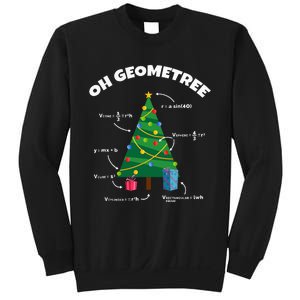 Oh Geometree Funny Christmas Tree Math Teacher Sweatshirt