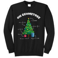 Oh Geometree Funny Christmas Tree Math Teacher Sweatshirt