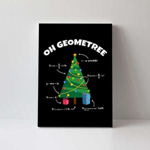 Oh Geometree Funny Christmas Tree Math Teacher Canvas