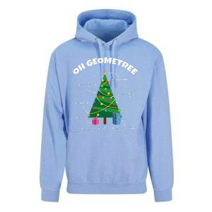 Oh Geometree Funny Christmas Tree Math Teacher Unisex Surf Hoodie