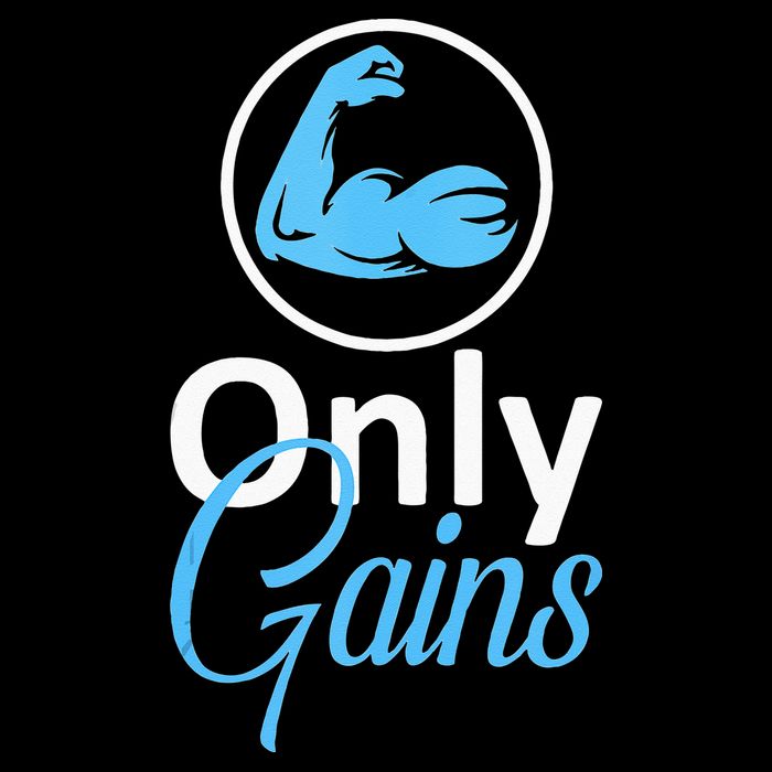 Only Gains Funny Gym Fitness Workout Parody Baby Bodysuit