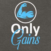 Only Gains Funny Gym Fitness Workout Parody Cotton Canvas Backpack