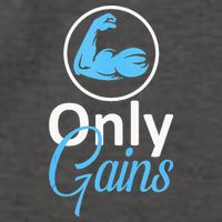 Only Gains Funny Gym Fitness Workout Parody Vector Backpack