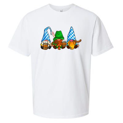 Oktoberfest Gnomes Funny Sausage Bratwurst German Party Sueded Cloud Jersey T-Shirt