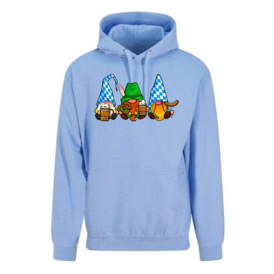 Oktoberfest Gnomes Funny Sausage Bratwurst German Party Unisex Surf Hoodie