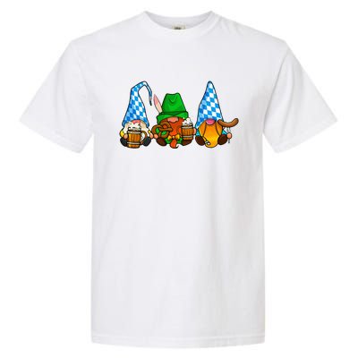 Oktoberfest Gnomes Funny Sausage Bratwurst German Party Garment-Dyed Heavyweight T-Shirt