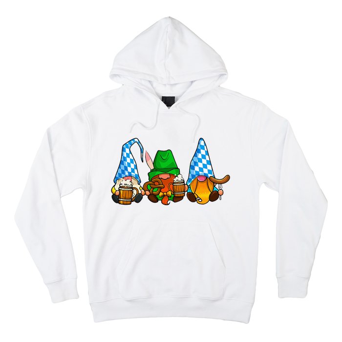 Oktoberfest Gnomes Funny Sausage Bratwurst German Party Hoodie