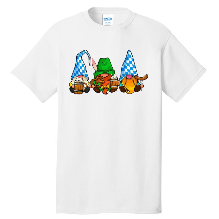 Oktoberfest Gnomes Funny Sausage Bratwurst German Party Tall T-Shirt