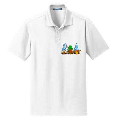 Oktoberfest Gnomes Funny Sausage Bratwurst German Party Dry Zone Grid Polo