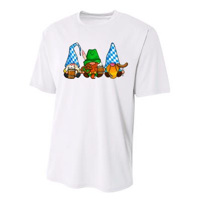 Oktoberfest Gnomes Funny Sausage Bratwurst German Party Performance Sprint T-Shirt