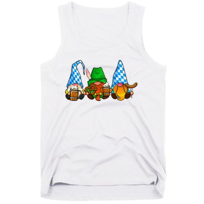 Oktoberfest Gnomes Funny Sausage Bratwurst German Party Tank Top