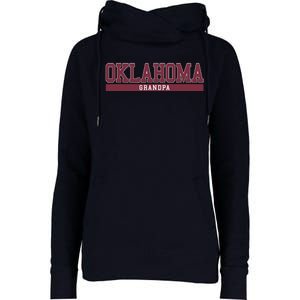 Oklahoma Grandpa Funny Womens Funnel Neck Pullover Hood