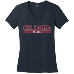 Oklahoma Grandpa Funny Women's V-Neck T-Shirt