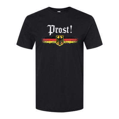 Oktoberfest German Flag Prost Vintage Softstyle CVC T-Shirt