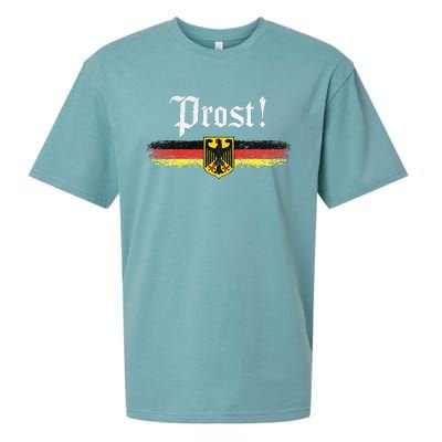 Oktoberfest German Flag Prost Vintage Sueded Cloud Jersey T-Shirt