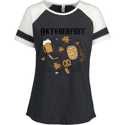 Oktoberfest German Germany Octoberfest Enza Ladies Jersey Colorblock Tee