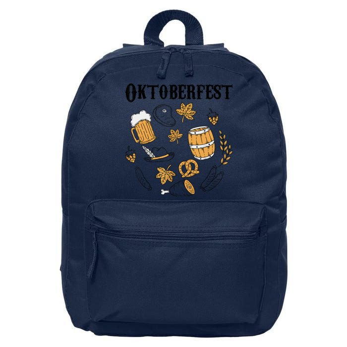 Oktoberfest German Germany Octoberfest 16 in Basic Backpack