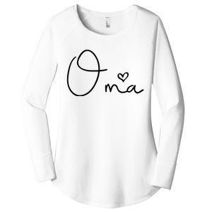 Oma German Grandma Mothers Day Christmas Birthday Women's Perfect Tri Tunic Long Sleeve Shirt