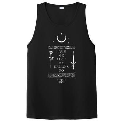 Occult Gothic Grunge Love Me Like My Demons Do Witch Moon PosiCharge Competitor Tank