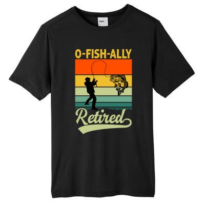 Ofunny Giftfishfunny Giftally Retired Funny Fishing Retirement Vintage Cool Gift Tall Fusion ChromaSoft Performance T-Shirt