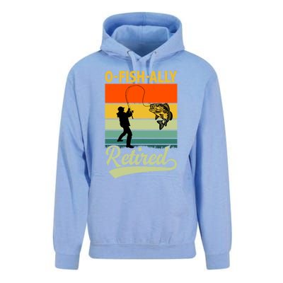 Ofunny Giftfishfunny Giftally Retired Funny Fishing Retirement Vintage Cool Gift Unisex Surf Hoodie